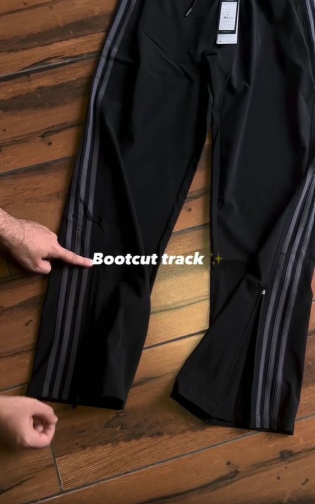 Grey Stripes track pants